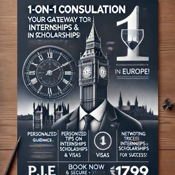 1-on-1 Consultation: Your Personalized Roadmap to Internships & Scholarships in Europe!